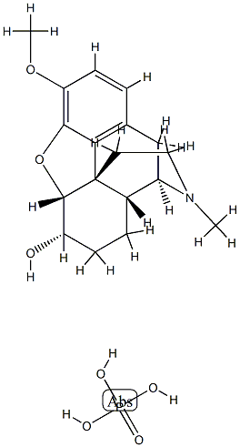 Morphinan-6α-ol, 4,5α-epoxy-3-methoxy-17-methyl-, phosphate (1:1) (salt) (8CI) Structure