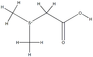 Carboxymethyldimethylsulfonium Struktur
