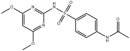 N(4)-acetylsulfadimethoxine 结构式