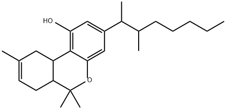 dimethyl-heptyl tetrahydrocannabinol 化学構造式
