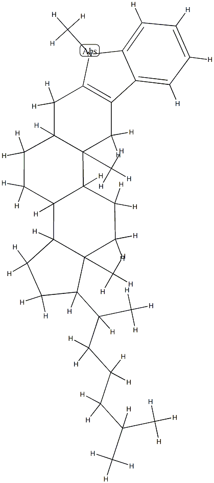 1'-Methyl-1'H-5α-cholest-2-eno[3,2-b]indole 结构式