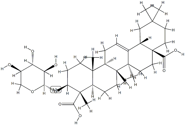 3β-(β-D-Xylopyranosyloxy)-5α-olean-12-ene-23,28-dioic acid Struktur