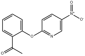 1-(2-(5-nitropyridin-2-yloxy)phenyl)ethanone 化学構造式