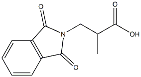 1,3-Dihydro-α-methyl-1,3-dioxo-2H-isoindole-2-propanoic acid Struktur