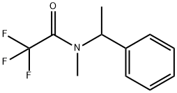N-(α-メチルベンジル)-N-メチル-2,2,2-トリフルオロアセトアミド 化学構造式