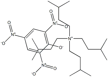 3-methyl-N,N,N-triisopentylbutan-1-aminium, salt with 2,4,6-trinitrophenol (1:1) Struktur