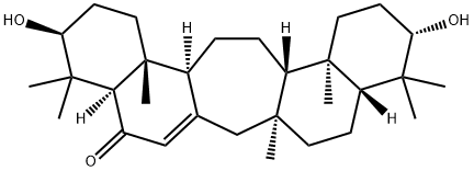 3β,21α-Dihydroxy-27-norC(14a)-homo-gammaceran-14-en-16-one Structure