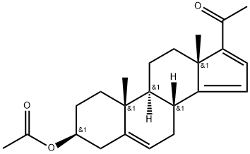 (3β)-3-(Acetyloxy)pregna-5,14,16-trien-20-one, 2453-93-2, 结构式