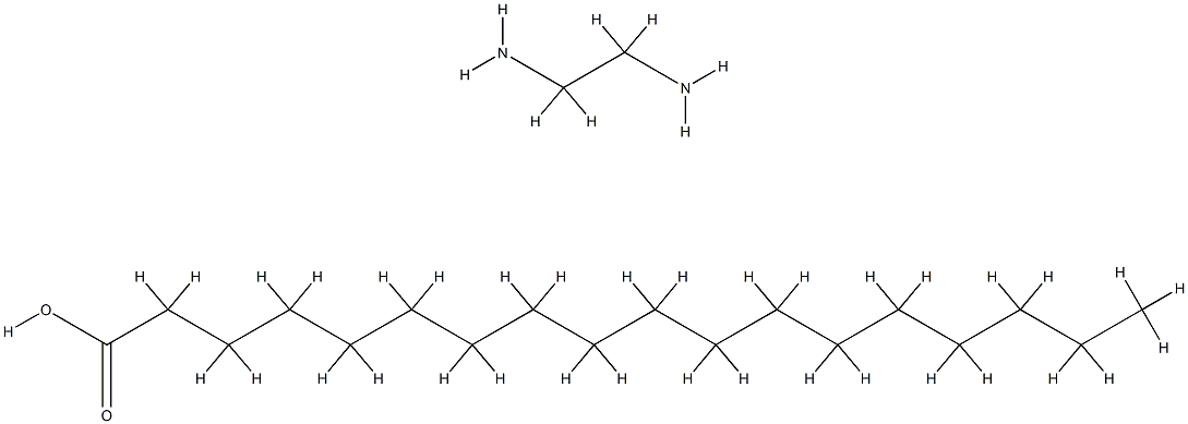オクタデカン酸/1,2-エタンジアミン,(1:x) 化学構造式