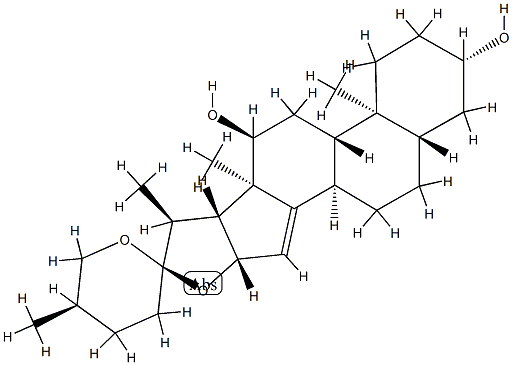 (25R)-5α-Spirost-14-ene-3β,12α-diol|