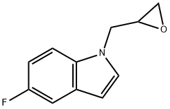1-N-glycidyl-5-fluoro-indole 化学構造式