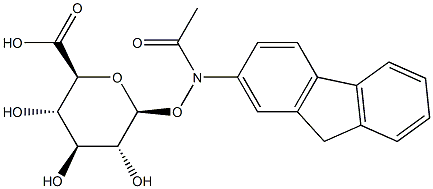SODIUM(N-ACETYL-N-2-FLUORENYLHYDROXYLAMINEBETA-D-GLUCONSID)URONATE Structure