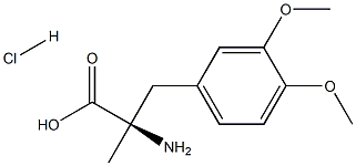 3-methoxy-O,a-dimethyl- D-Tyrosine hydrochloride Structure