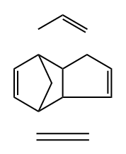 乙烯-丙烯-二环戊二烯的聚合物, 25034-71-3, 结构式