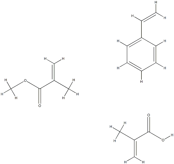 2-Propenoic acid, 2-methyl-, polymer with ethenylbenzene and methyl 2-methyl-2-propenoate|2-甲基-2-丙烯酸甲酯与乙烯基苯和2-甲基-2-丙烯酸的聚合物