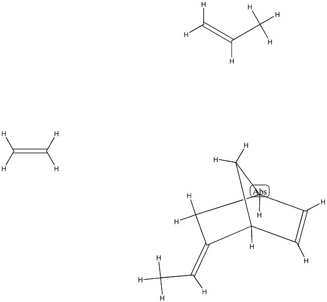 エチレン·プロピレン·エチリデンノルボルネン共重 化学構造式