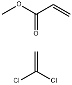 POLY(VINYLIDENE CHLORIDE-CO-METHYL ACRYLATE) 化学構造式