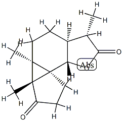 (3aR,8bR)-3a,3b,4,5,5aα,8aβ-Hexahydro-3aβ,3bα,6α-trimethyl-1H-cyclopenta[2,3]cyclopropa[1,2-g]benzofuran-3,7(2H,6H)-dione|