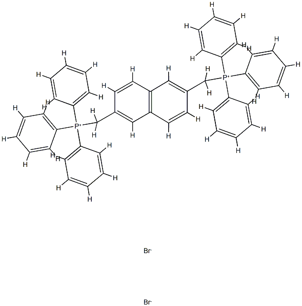 (2,6-萘二亚甲基)双(三苯基&,25075-81-4,结构式
