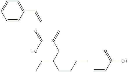 2-Propenoic acid, polymer with ethenylbenzene and 2-ethylhexyl 2-propenoate Structure