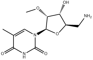 5'-Amino-5'-deoxy-2'-O-methyl-5-methyluridine Structure