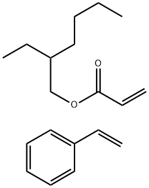 2-Propenoic acid, 2-ethylhexyl ester, polymer with ethenylbenzene Structure