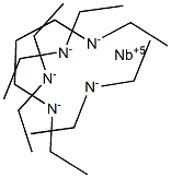 ペンタキス(ジエチルアミノ)ニオブ(V) 化学構造式