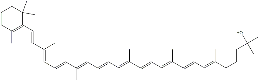1'-Hydroxy-1',2'-dihydro-β,ψ-carotene Struktur