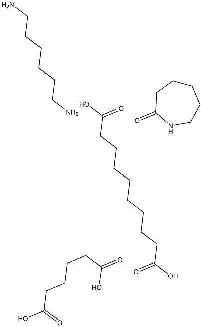 Decanedioic acid, polymer with hexahydro-2H-azepin-2-one, 1,6-hexanediamine and hexanedioic acid Structure