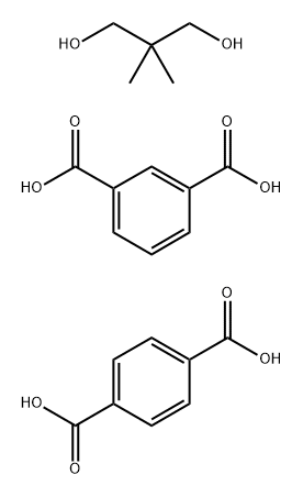 1,3-苯二羧酸与1,4-苯二羧酸和2,2-二甲基-1,3-丙二醇的聚合物,25214-38-4,结构式