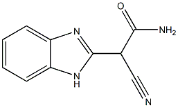 1H-Benzimidazole-2-acetamide,alpha-cyano-(9CI) Structure