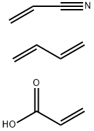 2-Propenoic acid, polymer with 1,3-butadiene and 2-propenenitrile Structure