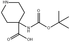 N-BOC-AMINO-PIPERIDINYL-1,1-CARBOXYLIC ACID Struktur