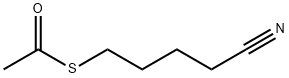 5-(Acetylsulfanyl)-pentanenitrile,  S-(4-Cyanobutyl)ethanethioate,  Thiolacetylpentanenitrile Struktur