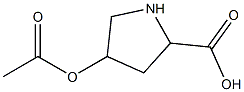 POLY-O-ACETYL-L-HYDROXYPROLINE) Struktur