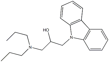 1-(9H-carbazol-9-yl)-3-(dipropylamino)propan-2-ol Structure