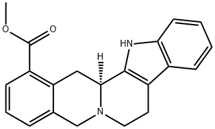 15,16,17,18,19,20-Hexadehydroyohimban-16-carboxylic acid methyl ester 结构式