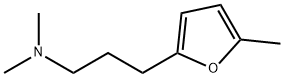 N,N,5-トリメチル-2-フラン-1-プロパンアミン 化学構造式