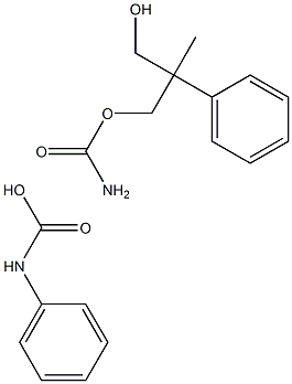 N-Phenylcarbamic acid β-(carbamoyloxymethyl)-β-methylphenethyl ester Structure