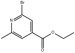 ethyl 2-broMo-6-Methylisonicotinate Structure