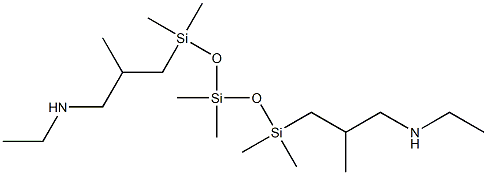 N-ETHYLAMINOISOBUTYL TERMINATED POLYDIMETHYLSILOXANE, 8-12cs Struktur