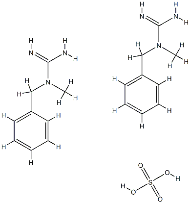 Guanidine, N-methyl-N-(phenylmethyl)-, sulfate (2:1) 化学構造式