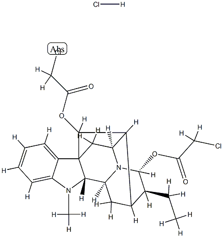 bis(monochloroacetyl)ajmaline Structure