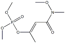 (E)-3-dimethoxyphosphoryloxy-N-methoxy-N-methyl-but-2-enamide Structure