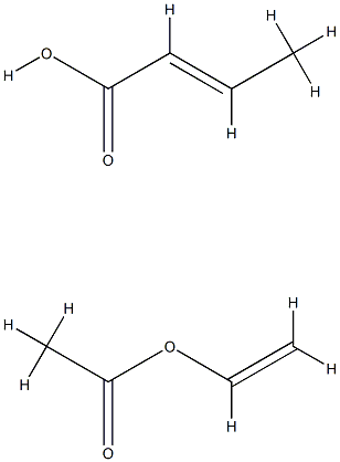 POLY(VINYL ACETATE-CO-CROTONIC ACID) Structure