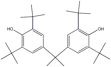 4-[2-(4-hydroxy-3,5-ditert-butyl-phenyl)propan-2-yl]-2,6-ditert-butyl- phenol 结构式