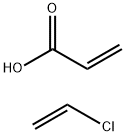 聚(氯乙烯-CO-丙烯酸), 25702-80-1, 结构式