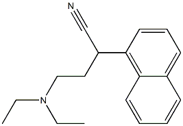α-[2-(Diethylamino)ethyl]-1-naphthaleneacetonitrile Struktur