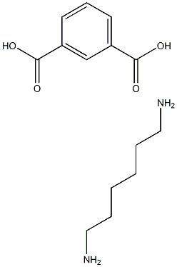 1,3-Benzenedicarboxylic acid, polymer with 1,6-hexanediamine Structure
