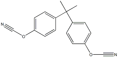 Cyanic acid (1-methylethylidene)di-4,1-phenylene ester homopolymer Struktur